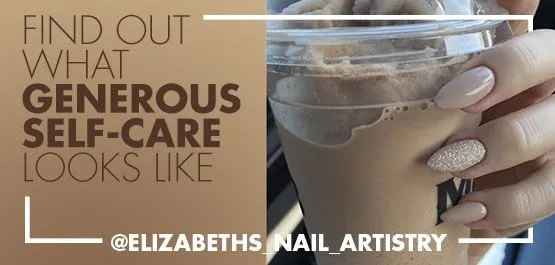 Find out what generous self-care looks like with takeaway coffee cup