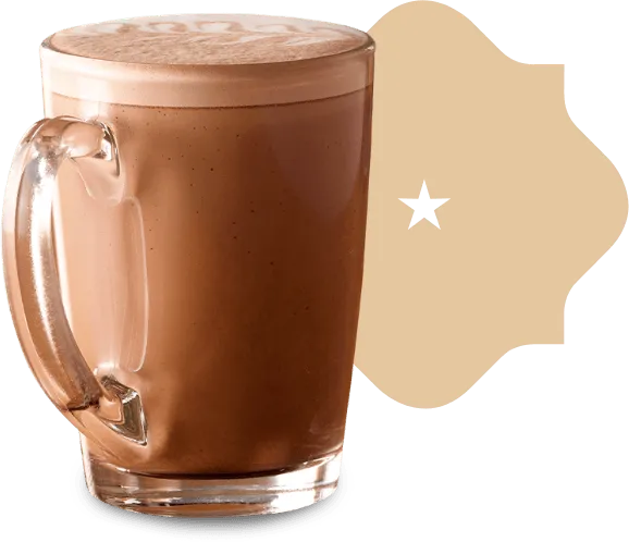 A cup of hot chocolate