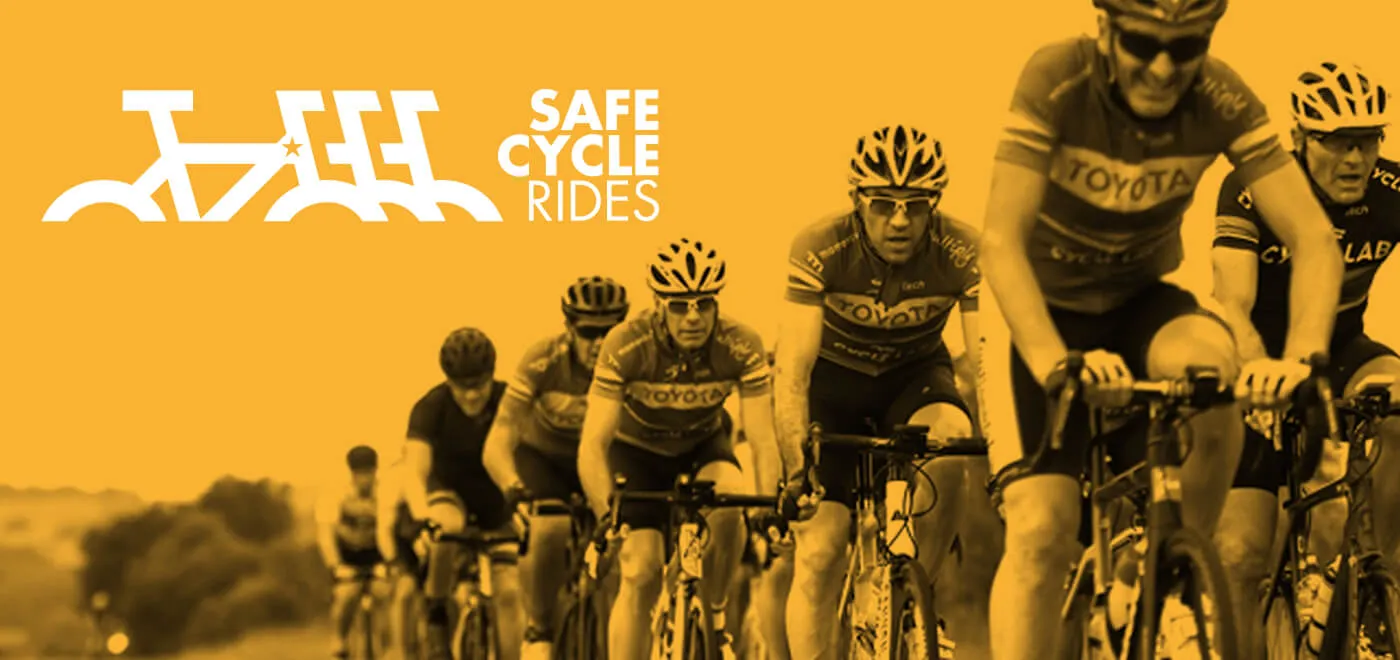 safe cycle rides people on bikes