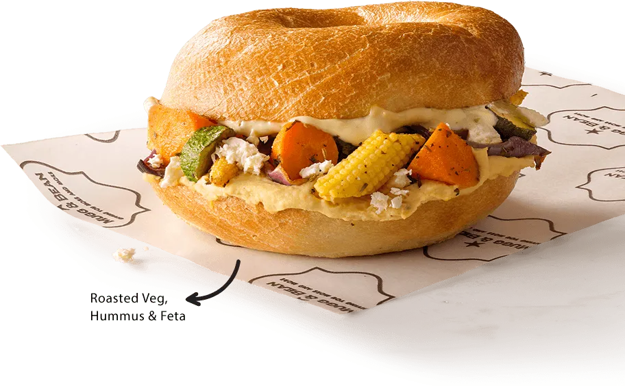 Roasted Veg Bagel