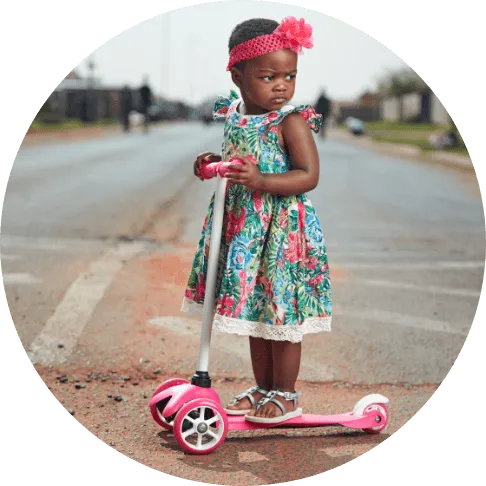 Zanele on a Scooter 3